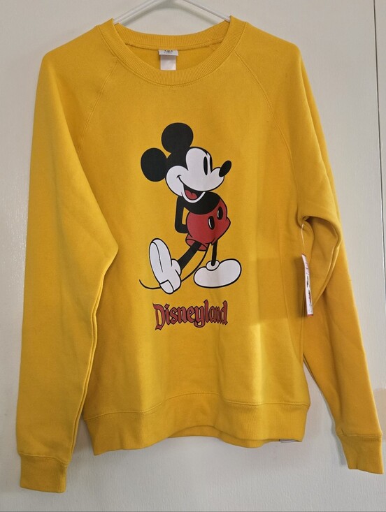 Disney Sweaters - Disney Yellow Crewneck Sweatshirt with Disney Tag